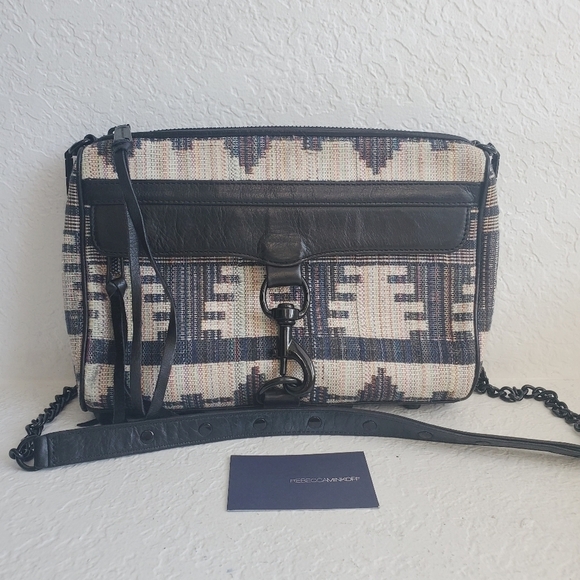 Rebecca Minkoff Handbags - Rebecca Minkoff MAC Southwestern Woven Tweed Aztec Western Boho Bag